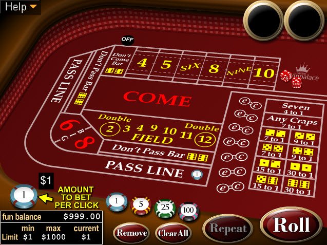 Free Craps Game. Craps RTG