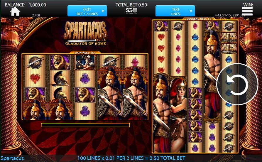 Spartacus Online Casino Game