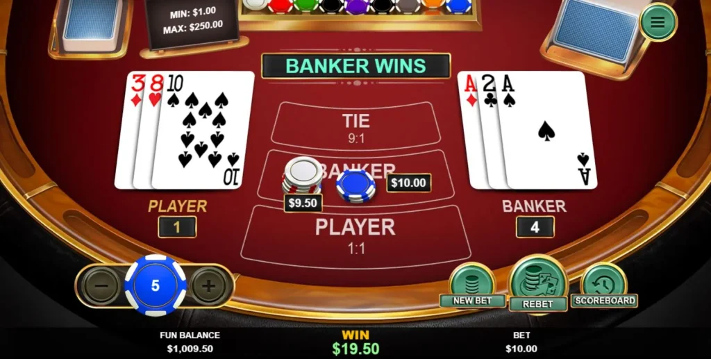 baccarat online game review