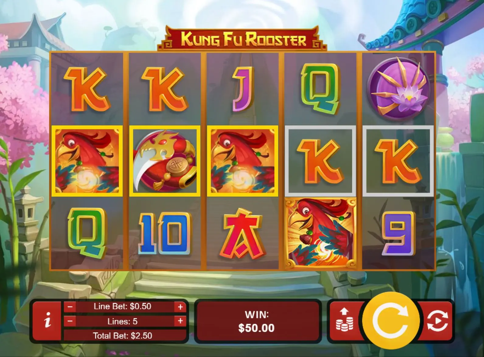 Kung Fu Rooster main features