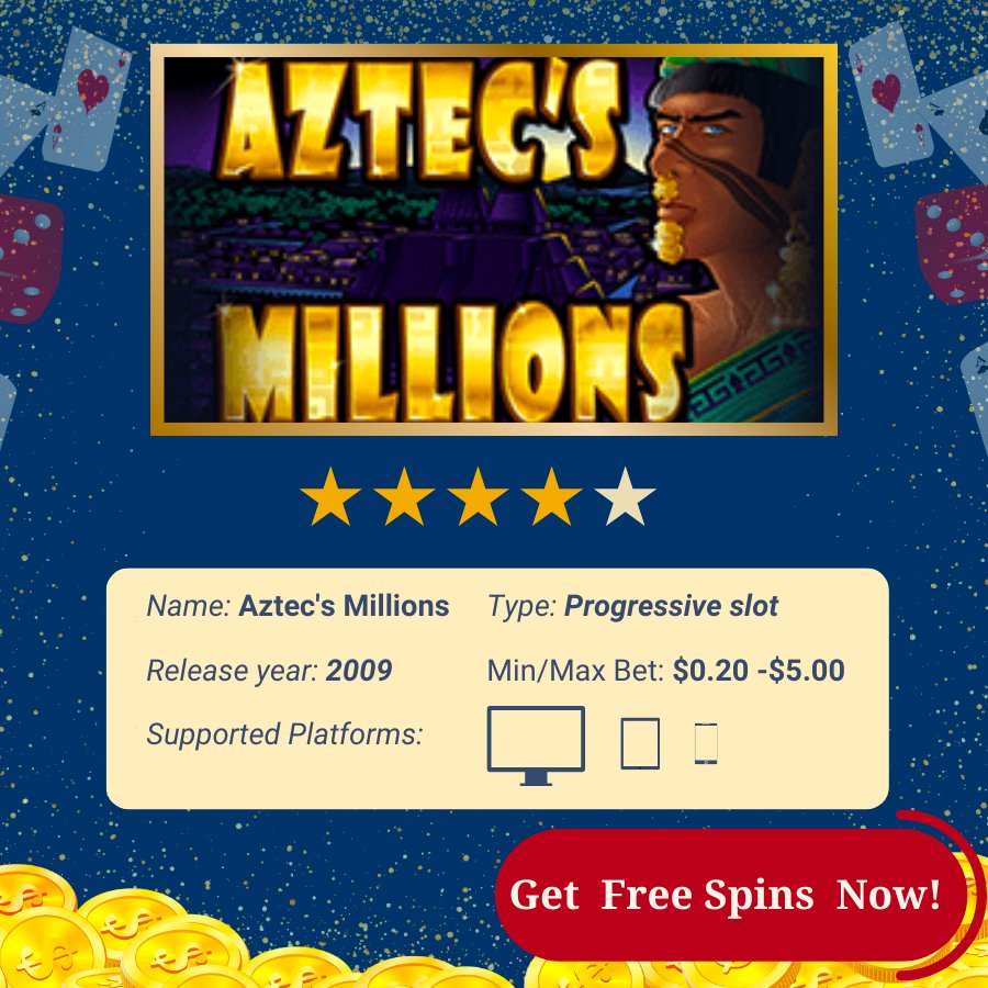 Win Big Legal US Casinos Aztecs Millions Slot RTG