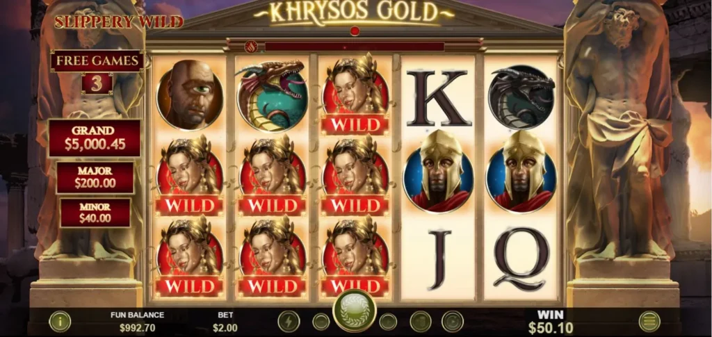 Khrysos Gold Morphing Wilds feature