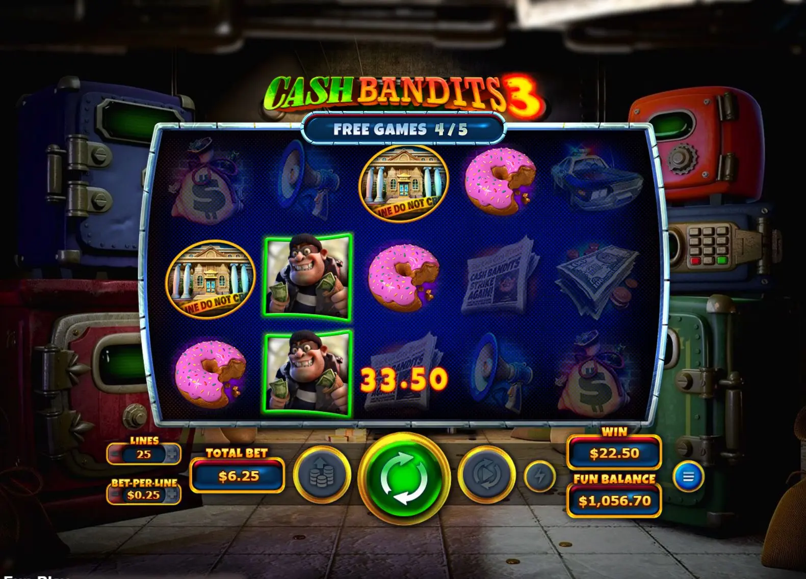 Cash Bandits 3 main features