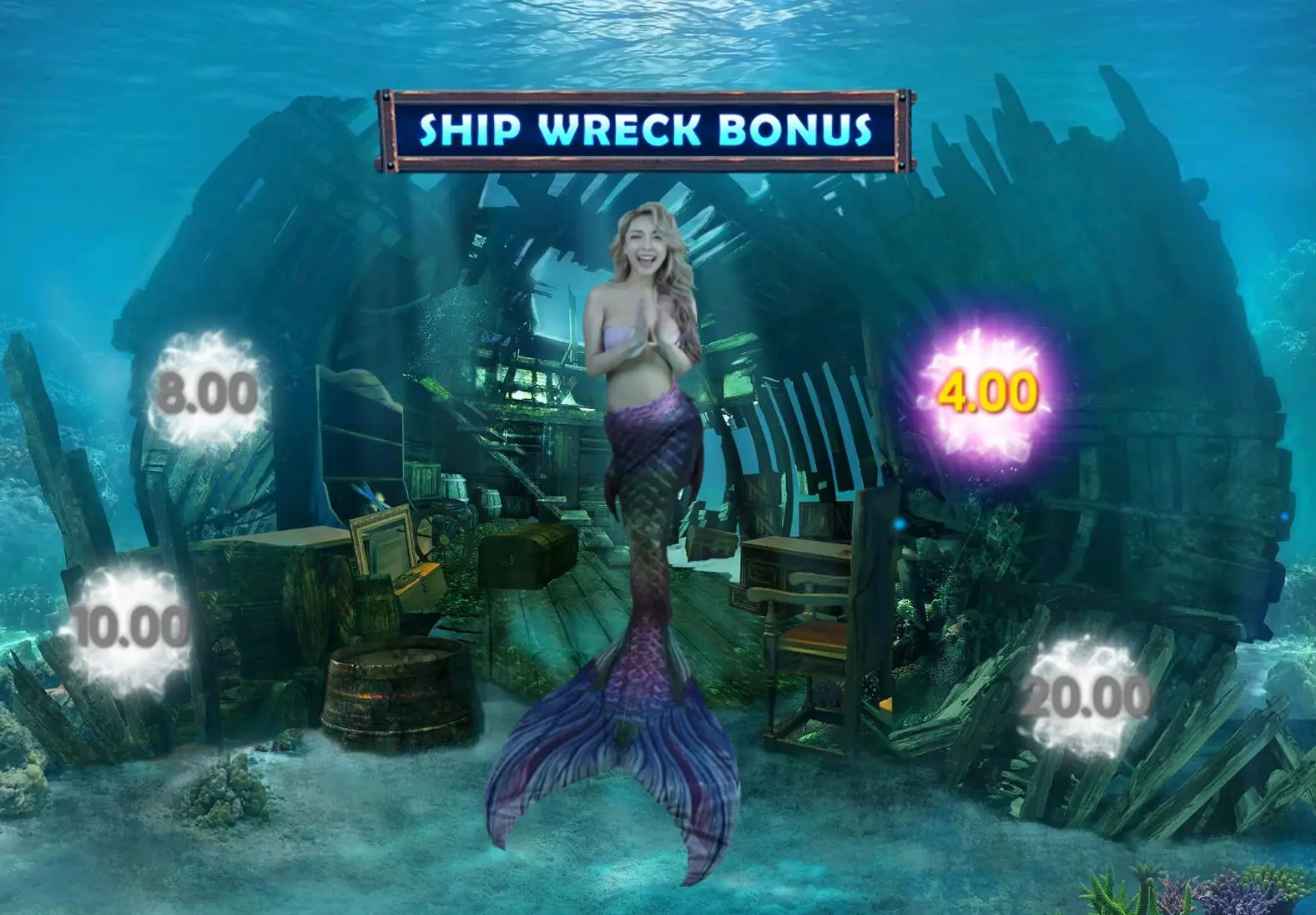 Mermaid's Pearls Shipwreck Bonus Feature