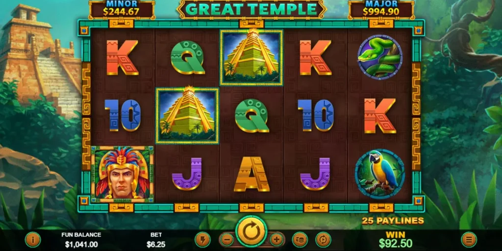 Best Aztec-themed slot games Great Temple