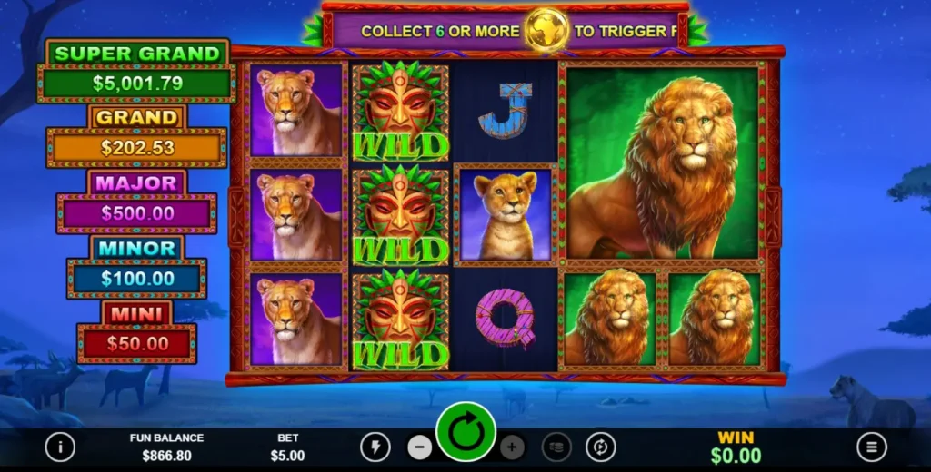 Big Cat Links online casino game review Oversized Symbols