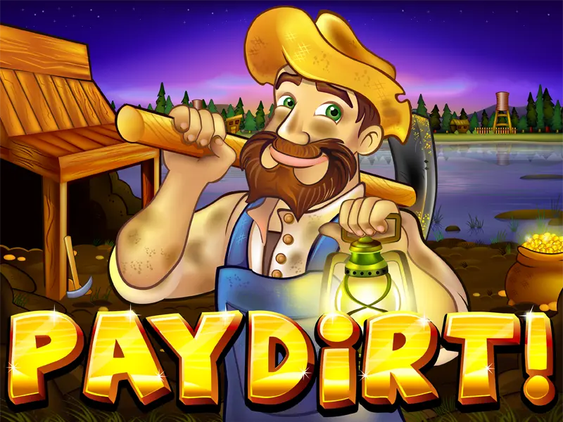 Paydirt! online slot game featured art