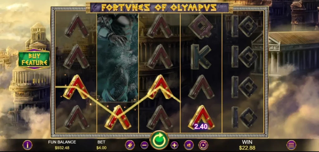 Fortunes of Olympus in-game symbols
