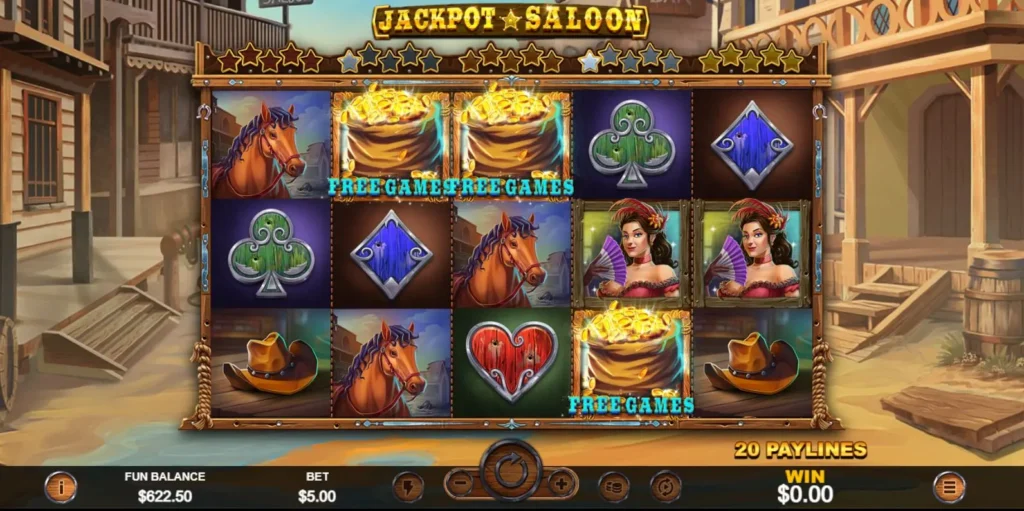 Jackpot Saloon Star Collect special feature