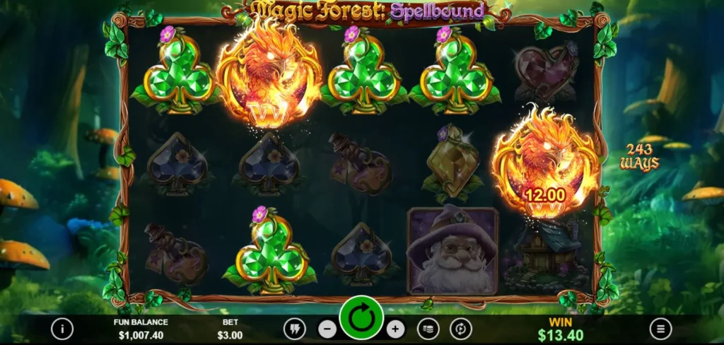 Magic Forest: Spellbound winning payline