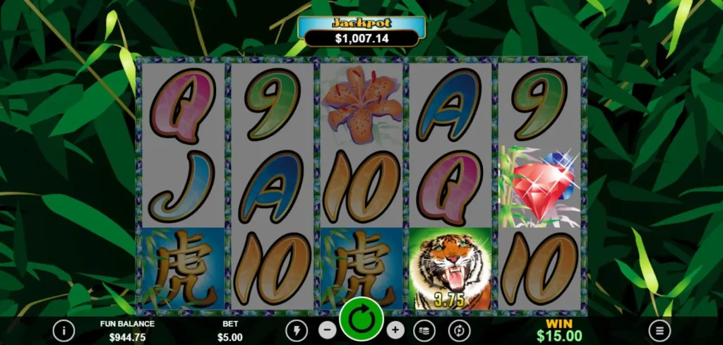 Tiger Treasures gameplay