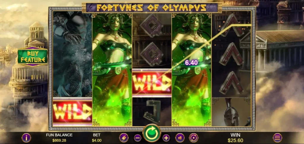 Fortunes of Olympus gameplay