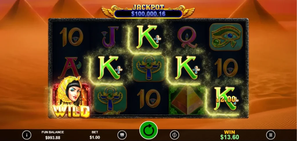 Jackpot Cleopatra's Gold Deluxe symbols