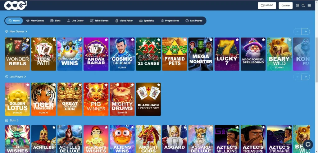 Online Casino Games real casino page