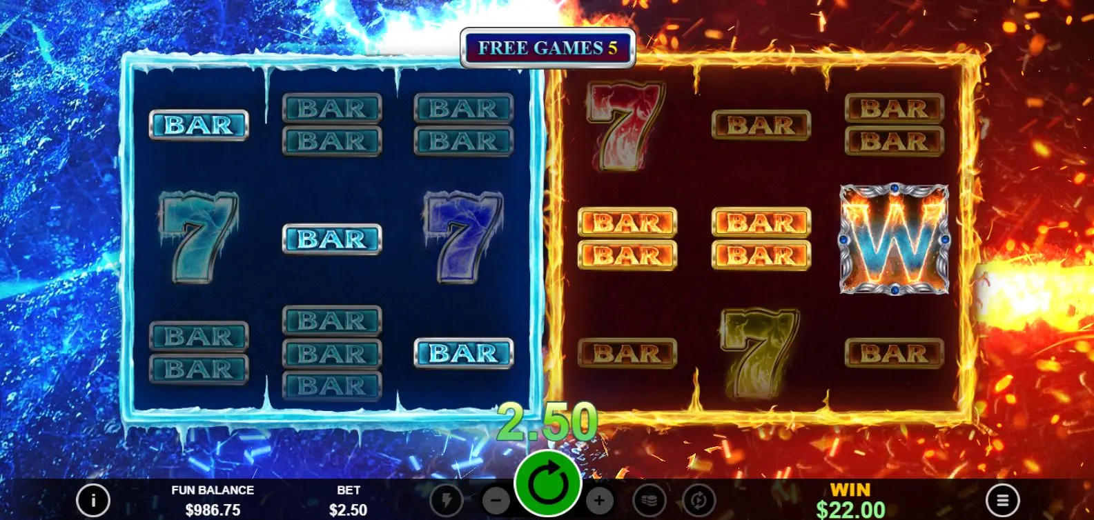 Icy Hot Multi-Game Free Games feature
