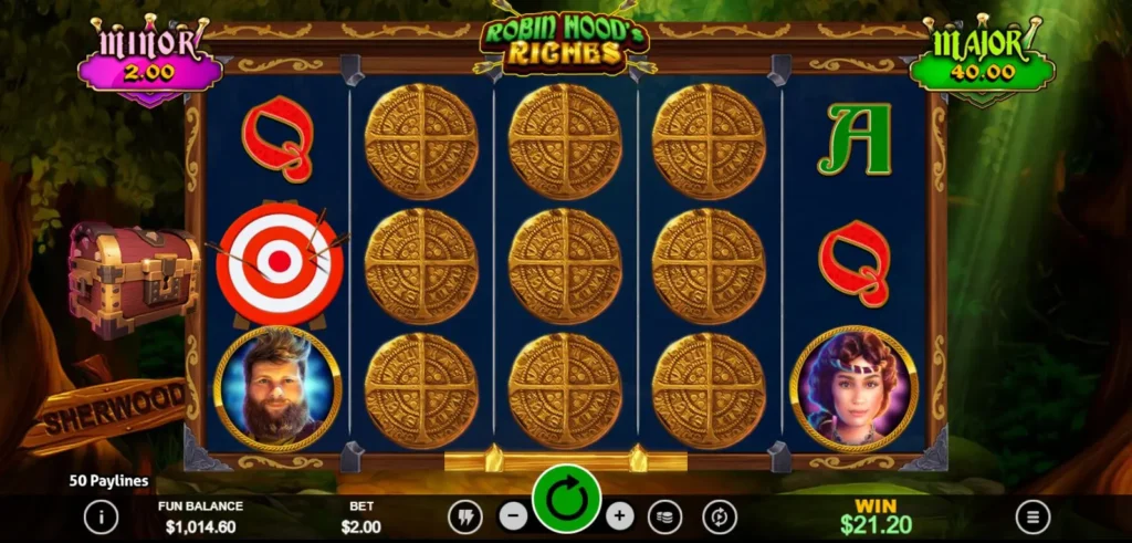 Robin Hood's Riches Spin ‘N Win feature