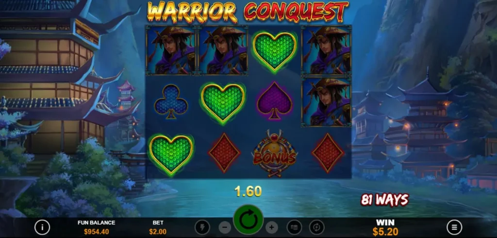 Warrior Conquest Multi-Reels Feature