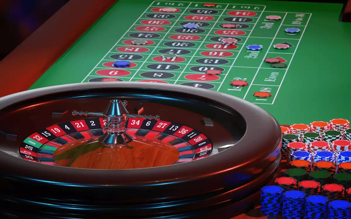 Roulette table