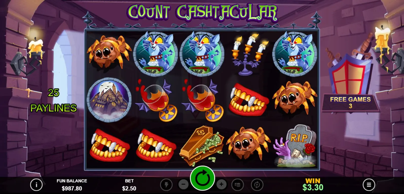 Count Cashtacular Free Games Feature