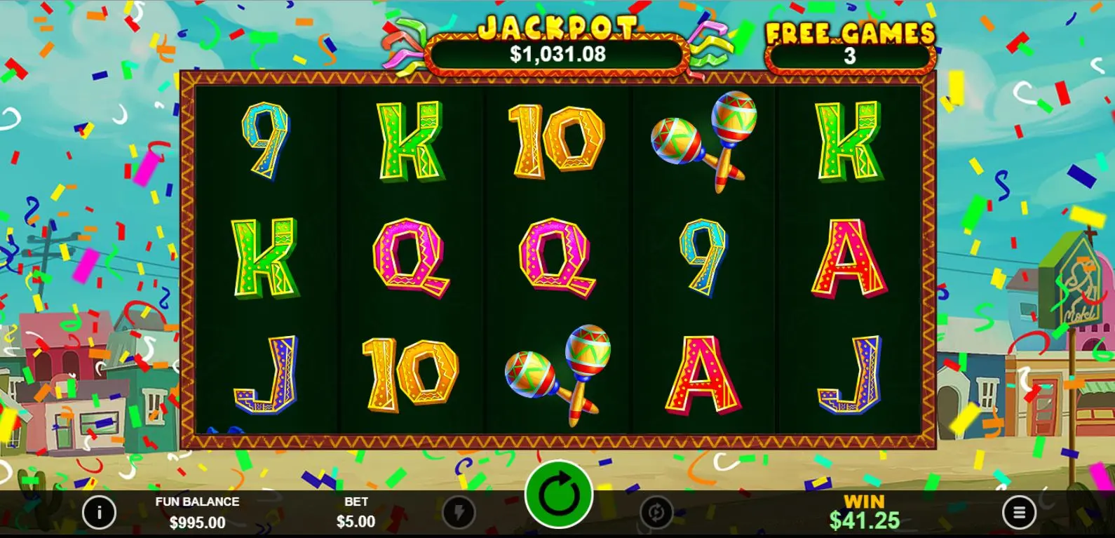 Jackpot Piñatas Deluxe Free Games feature