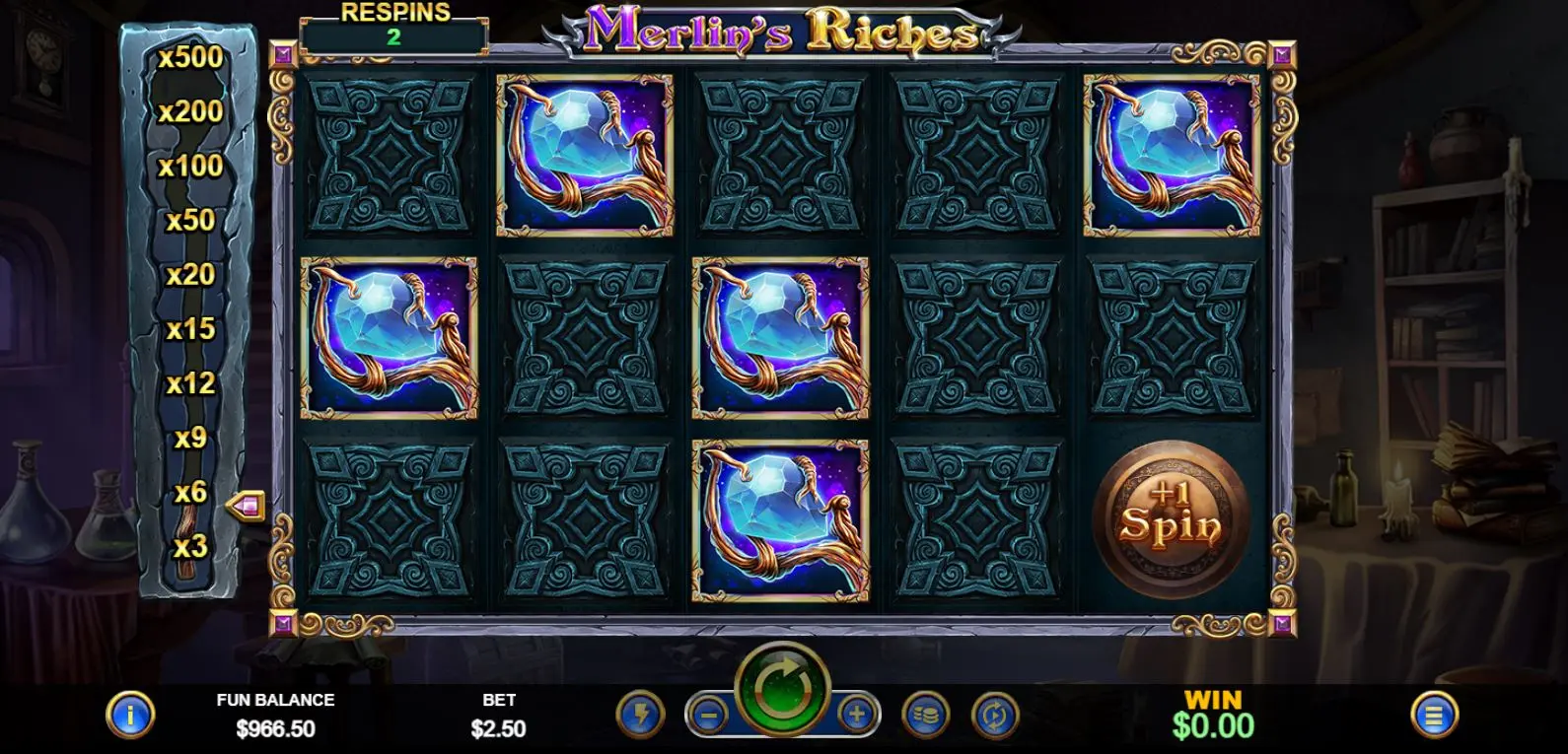 Merlin's Riches Bonus Feature