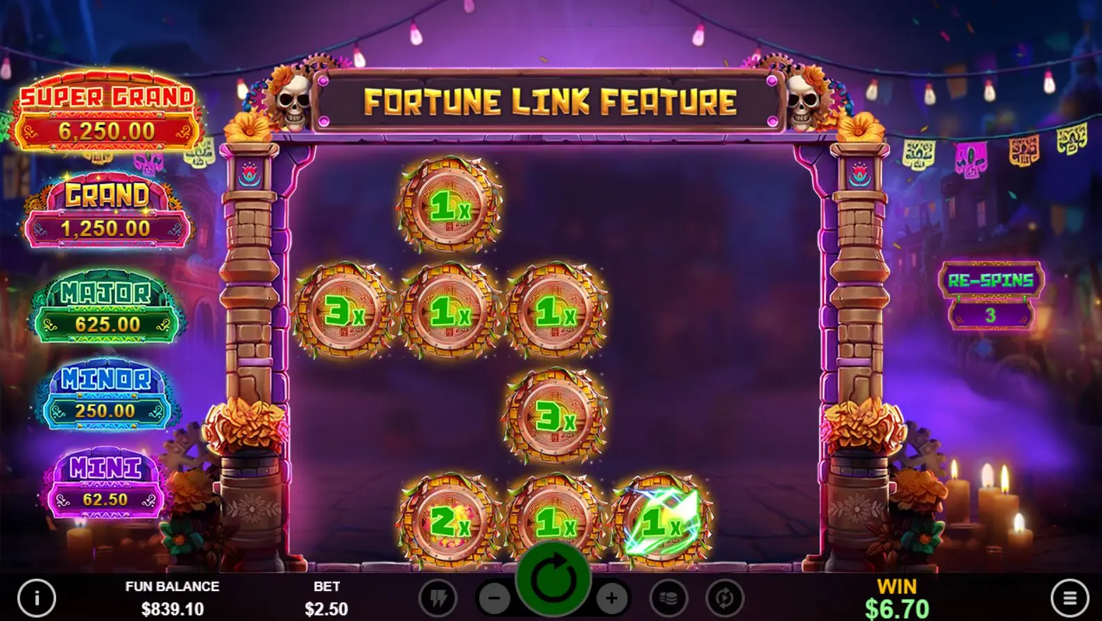 Punky HalloWin Mega Cascade Fortune Link feature