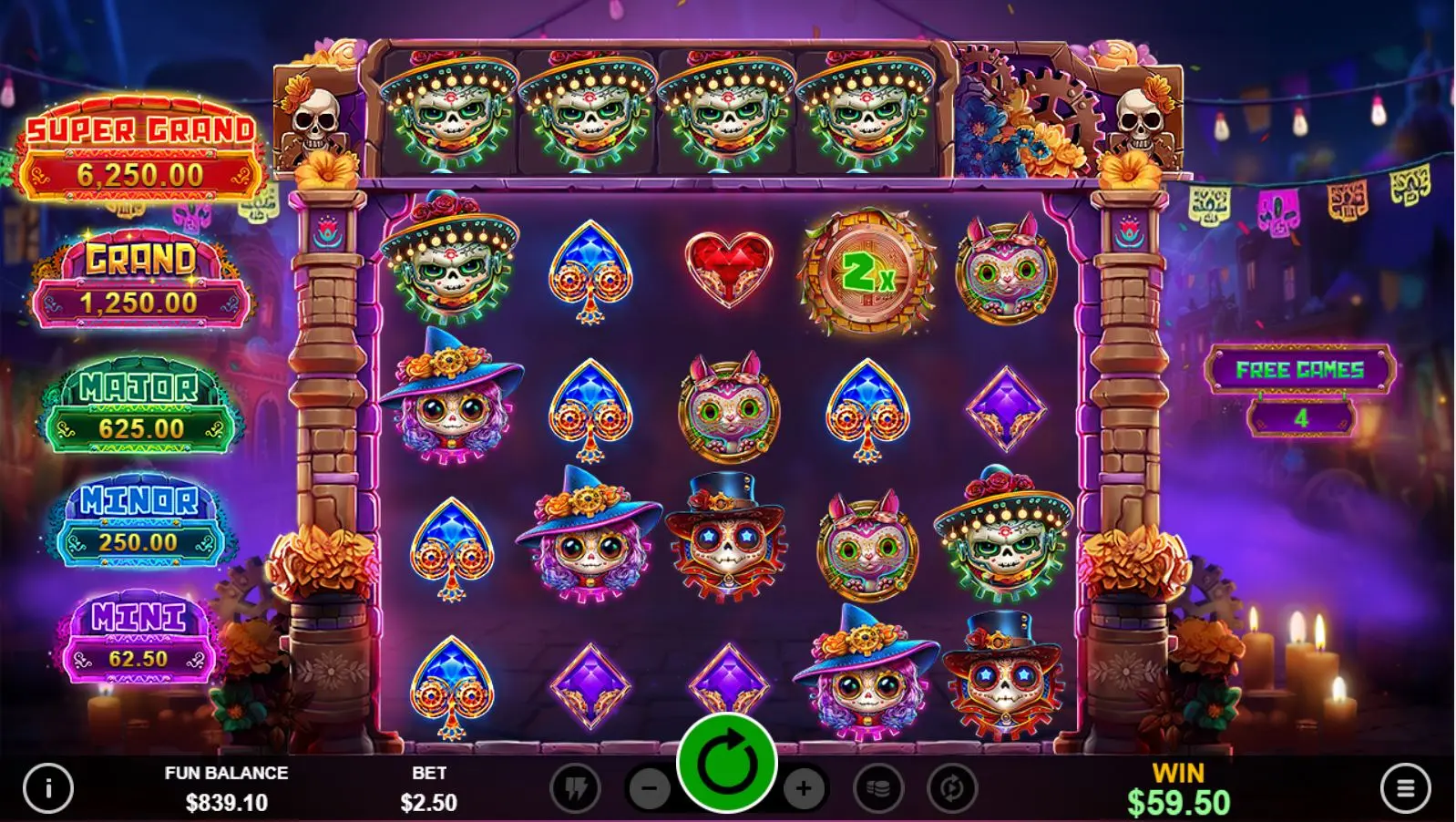 Punky HalloWin Mega Cascade Free Games