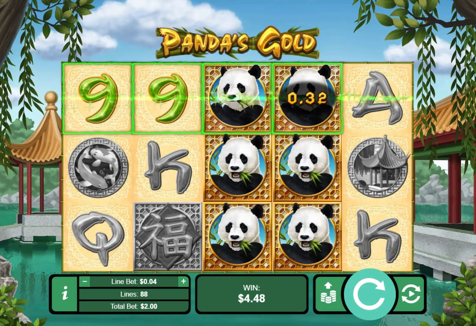 Panda's Gold main features