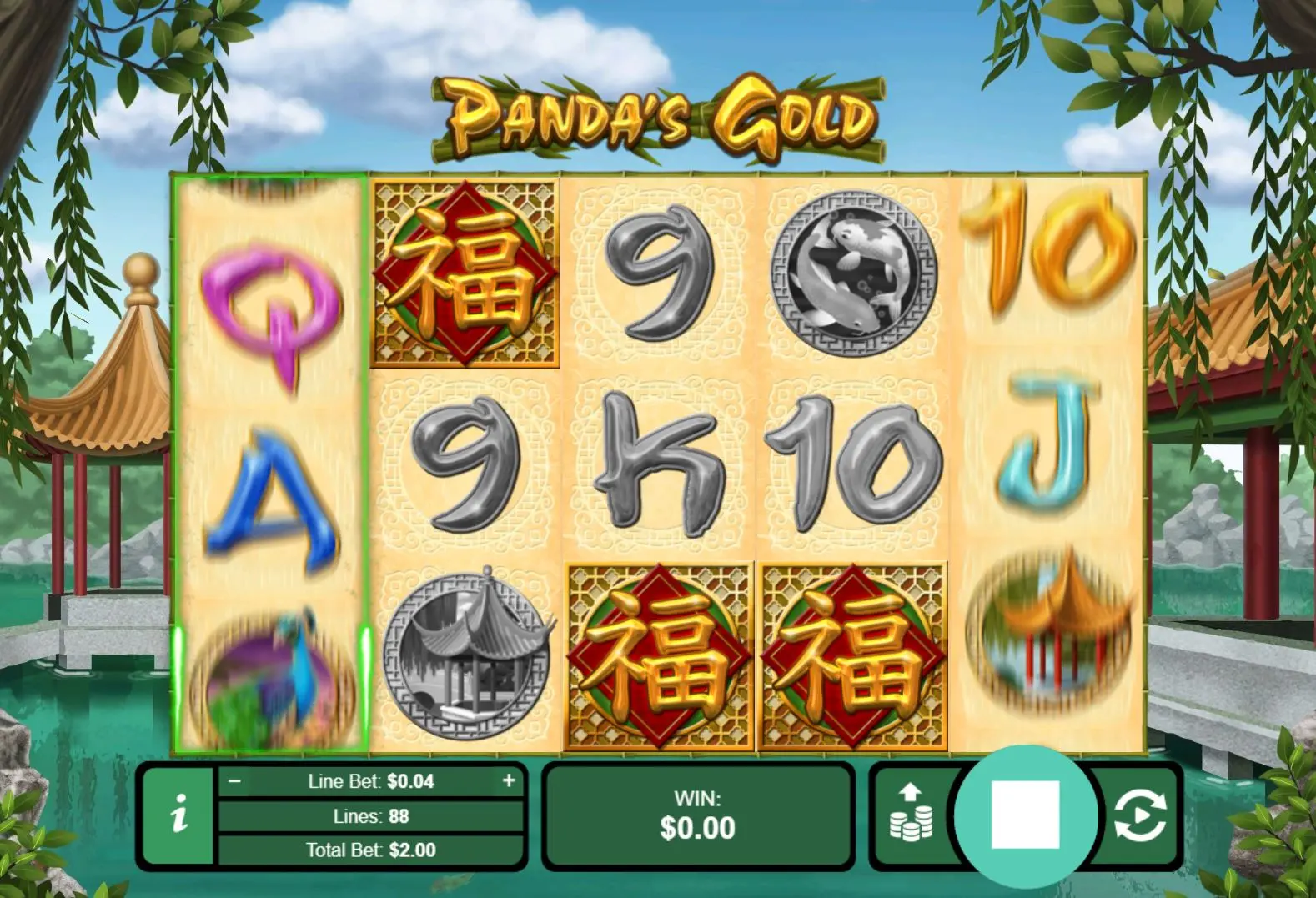 Panda's Gold Re-Spin feature