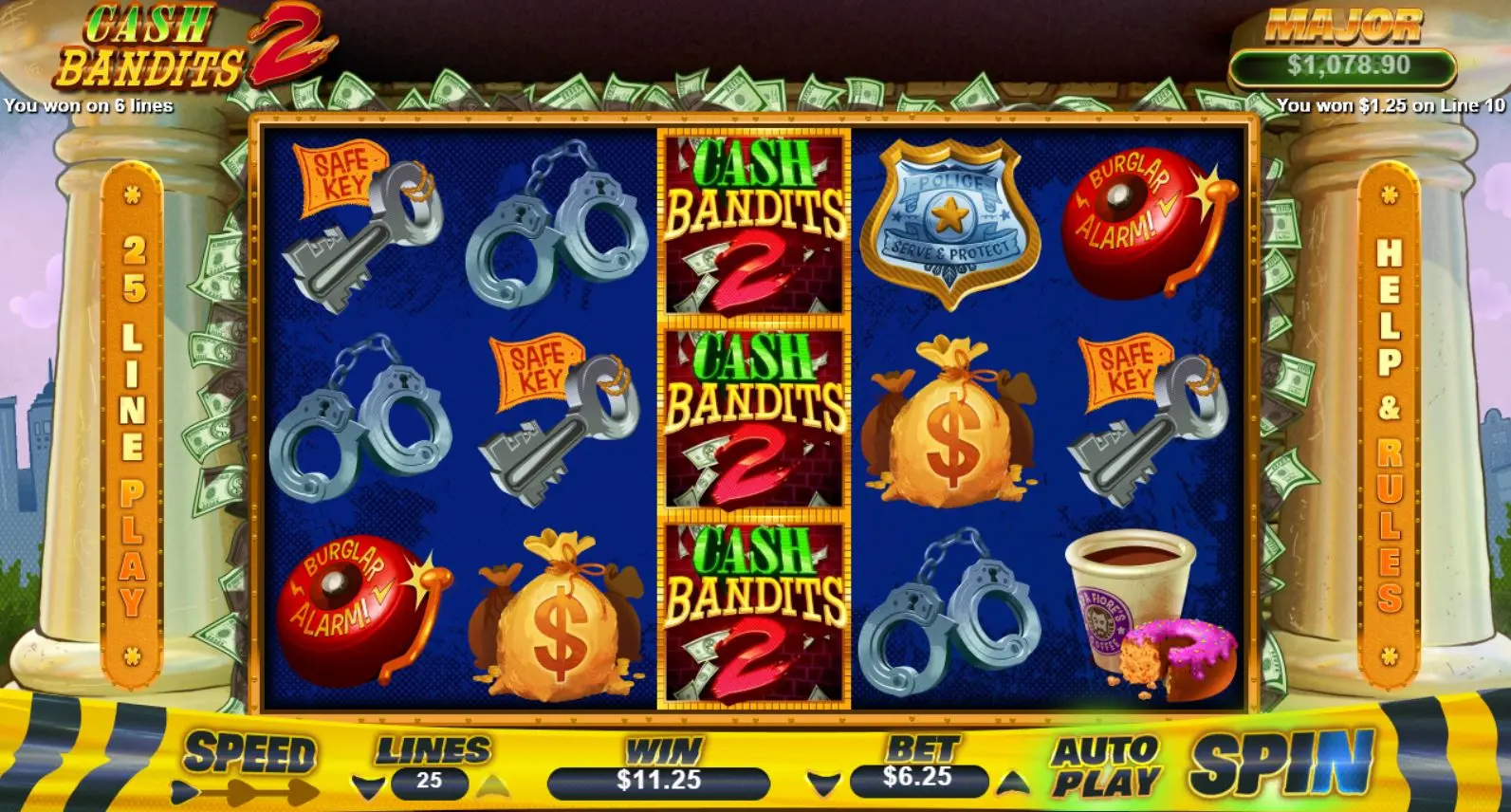 Cash Bandits 2 main features