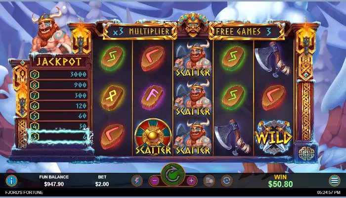 Fjord's Fortune gameplay