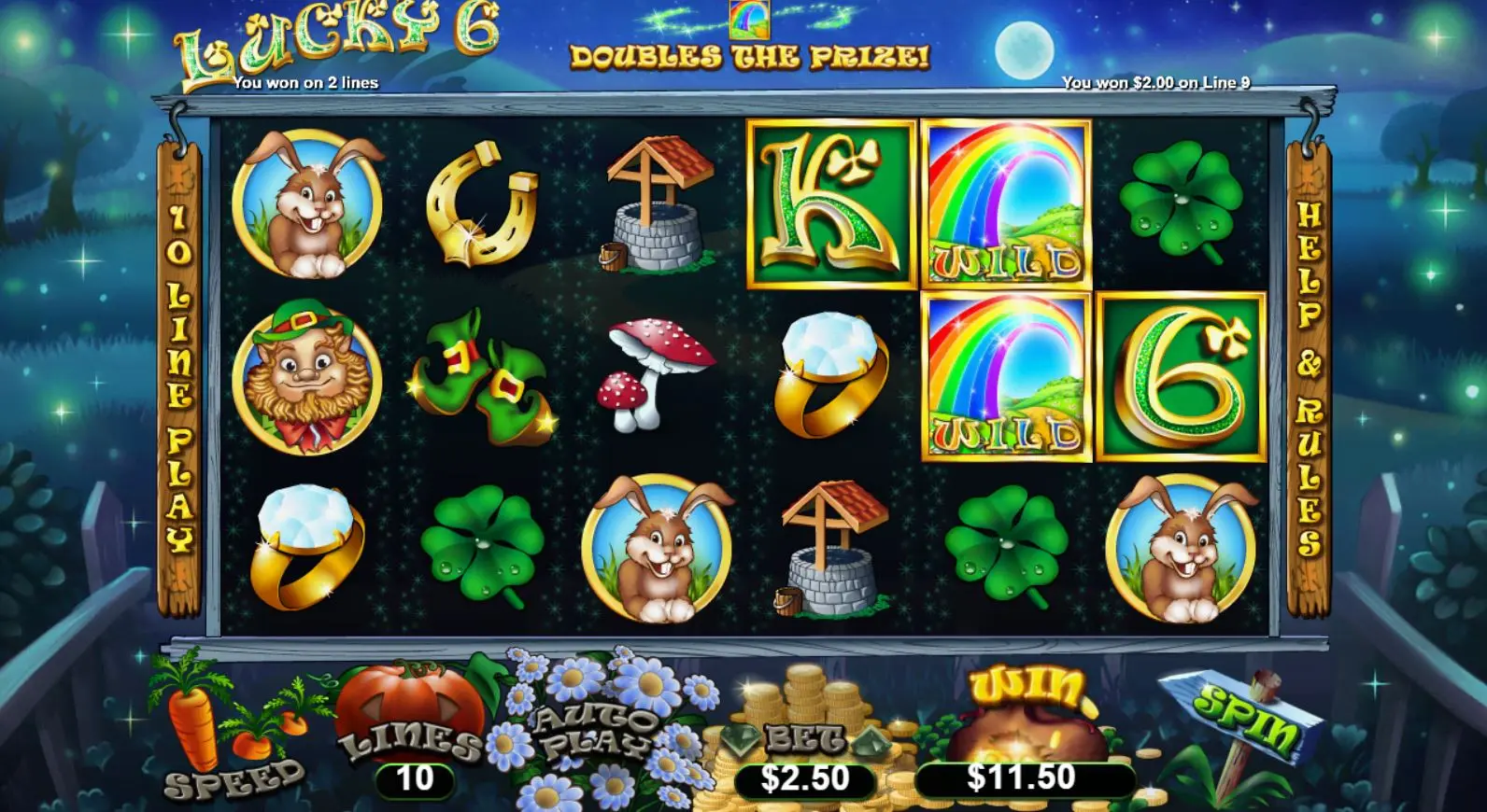 Lucky 6 4 Scatter