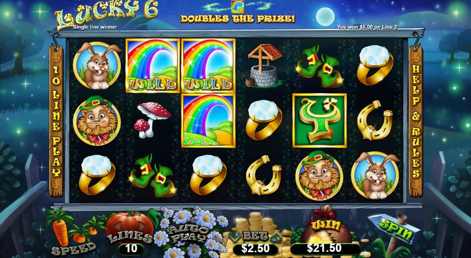 Lucky 6 6 Scatter
