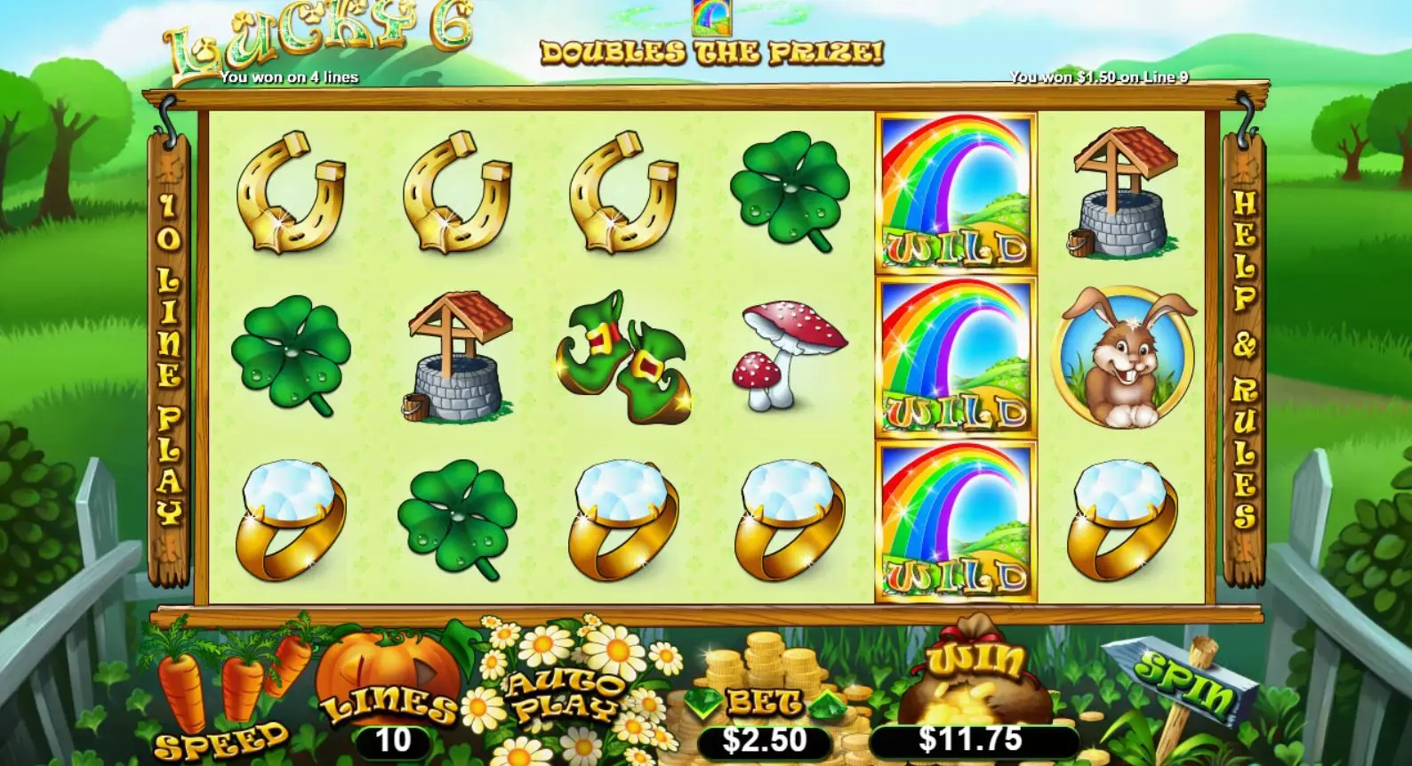 Lucky 6 main features