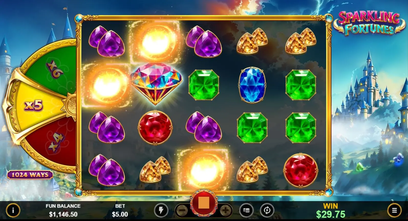 Sparkling Fortunes main features