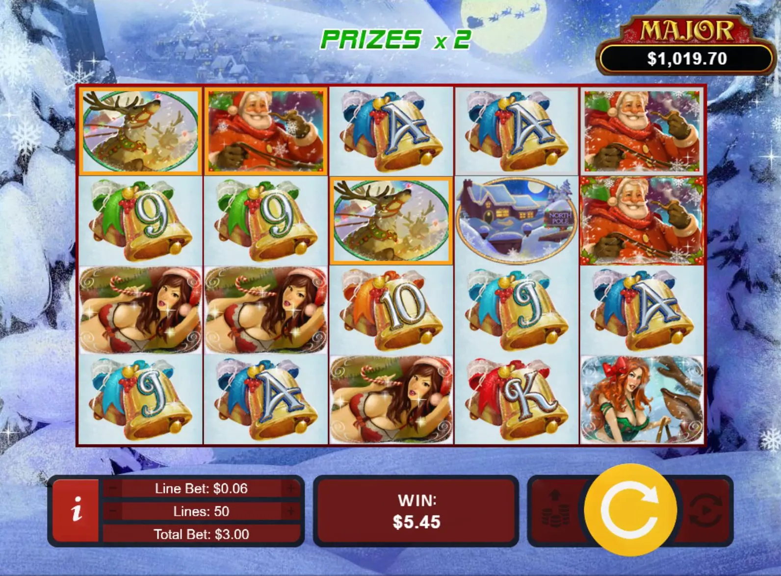 The Naughty List Lucky Feature