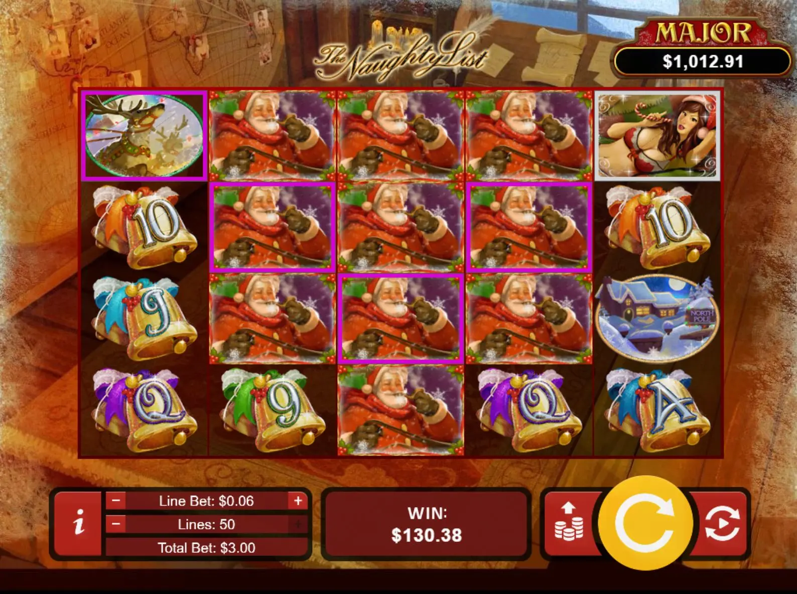 The Naughty List Progressive Jackpot