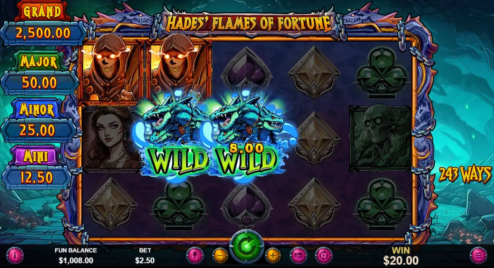 Hades' Flames of Fortune main features