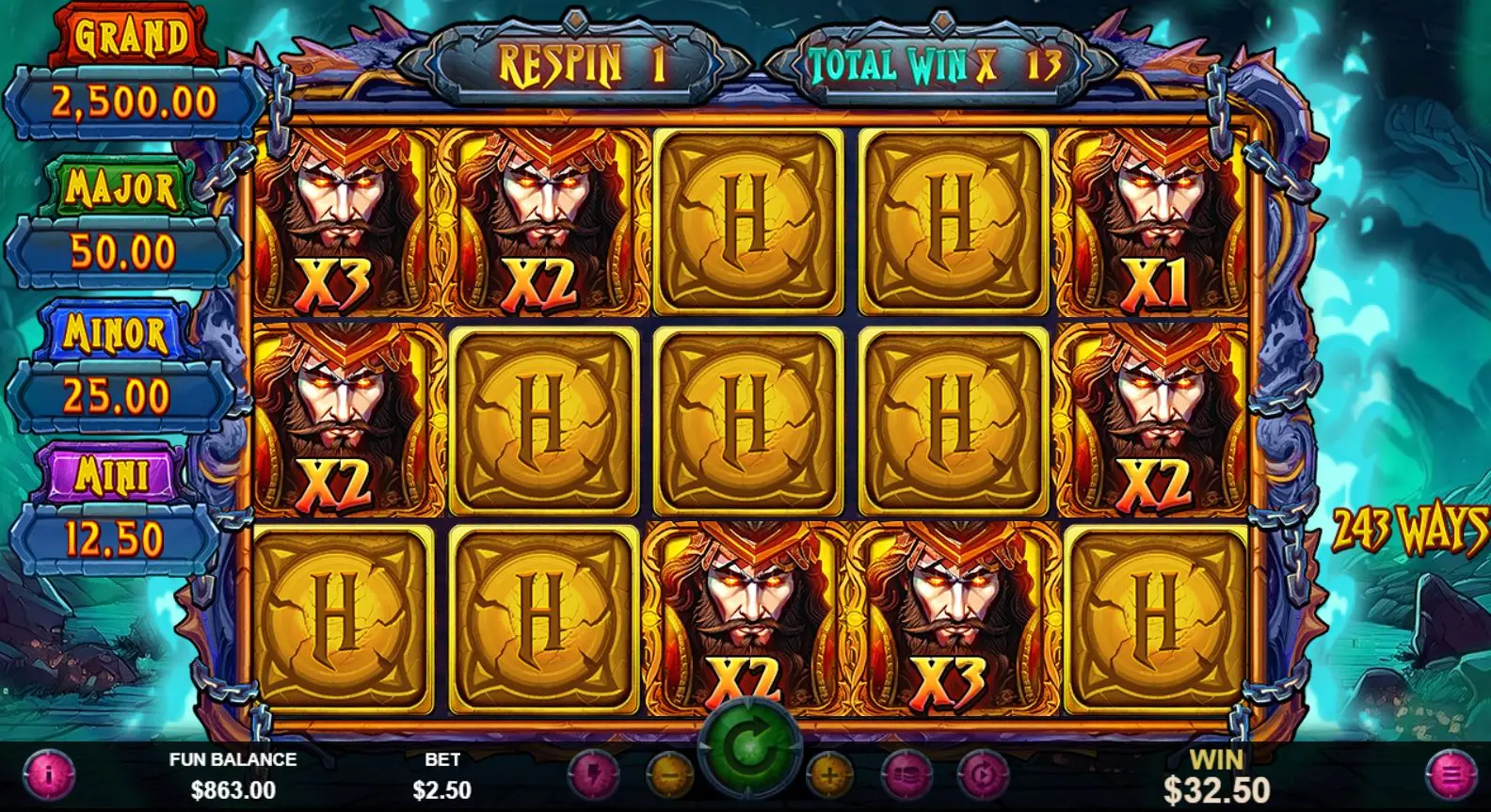Hades' Flames of Fortune Hold & Spin