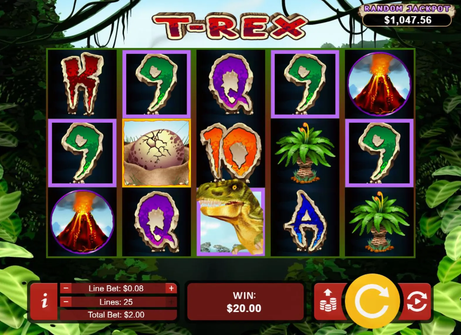 T-Rex Progressive Jackpot
