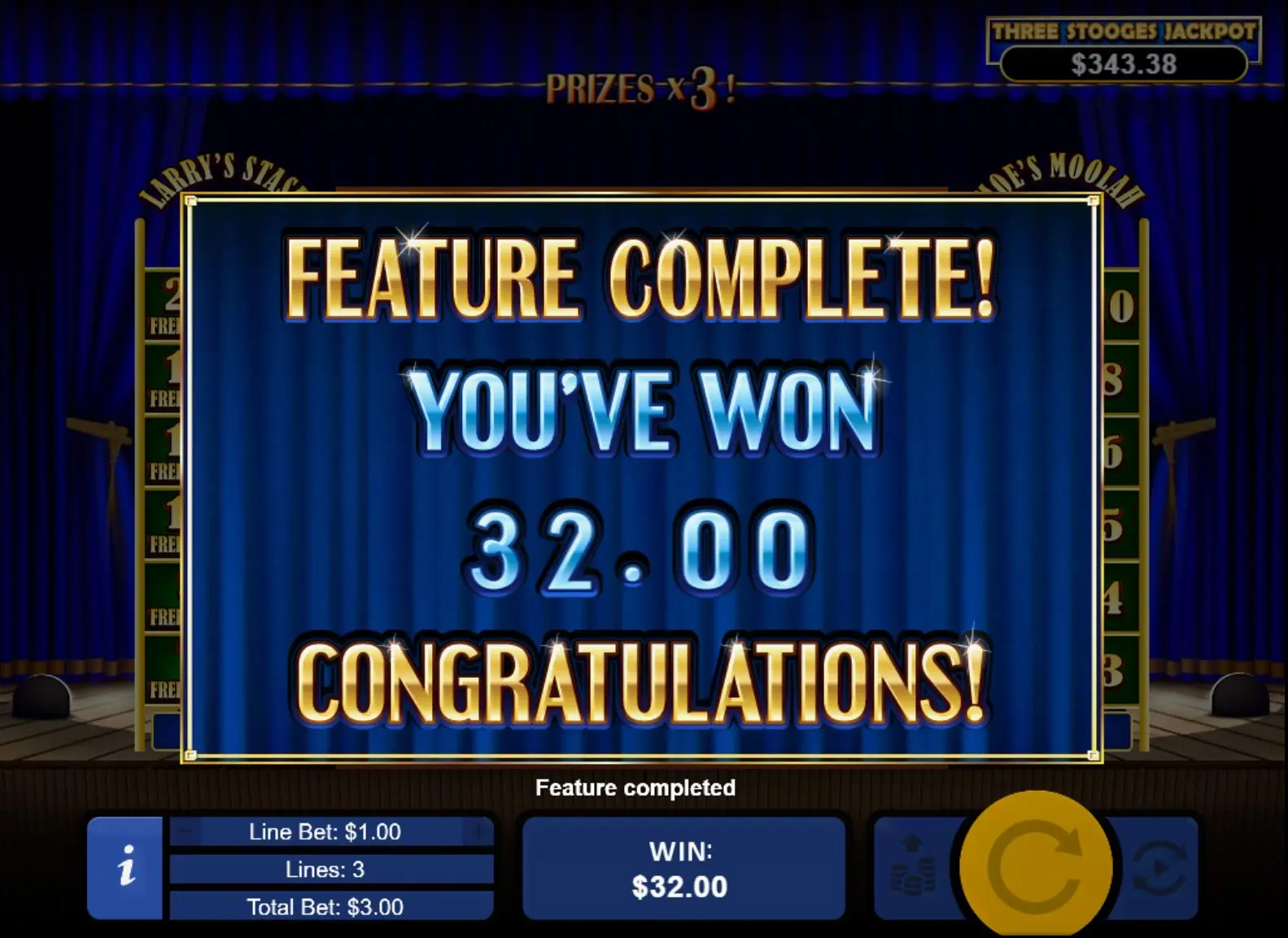 The Three Stooges II Win-Win Feature
