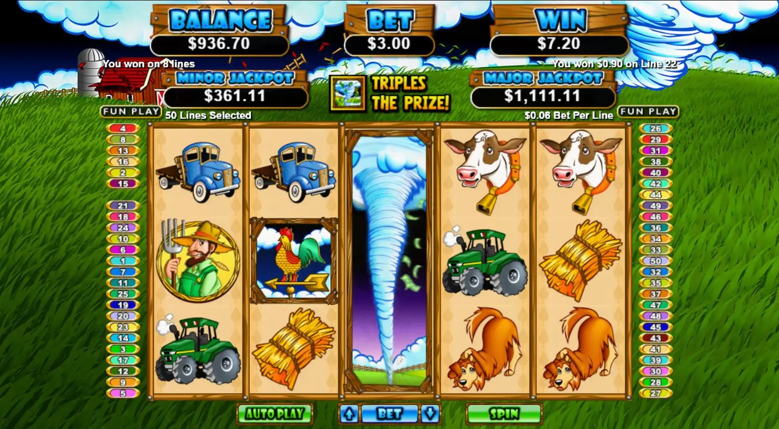 Triple Twister main features
