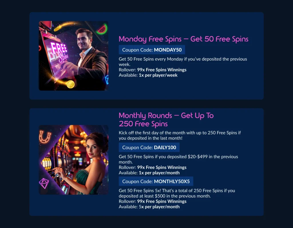 Online Casino Games promotions updated