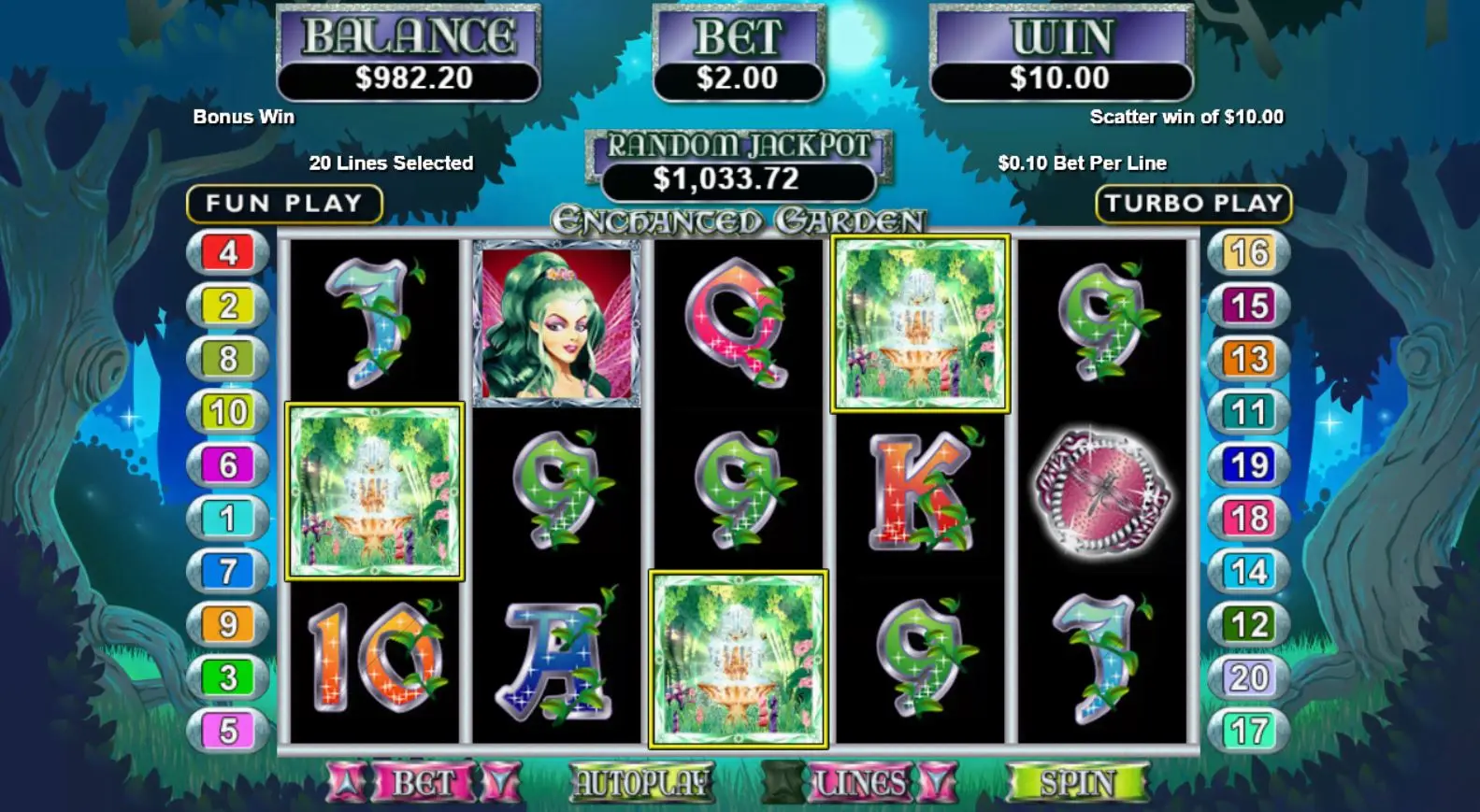 Enchanted Garden main features