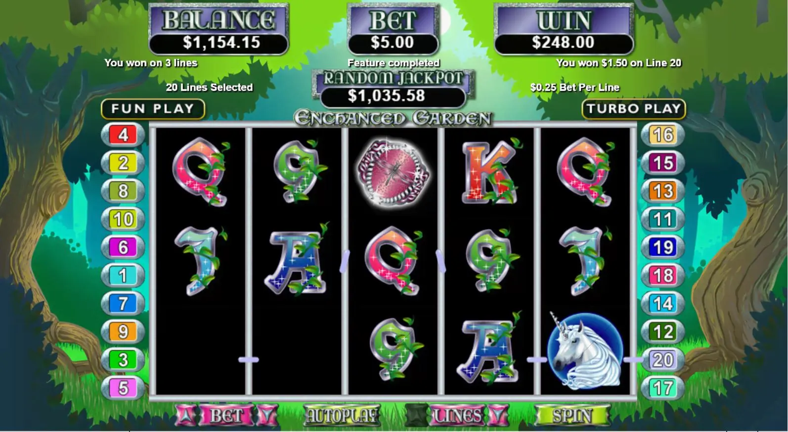 Enchanted Garden Progressive Jackpot