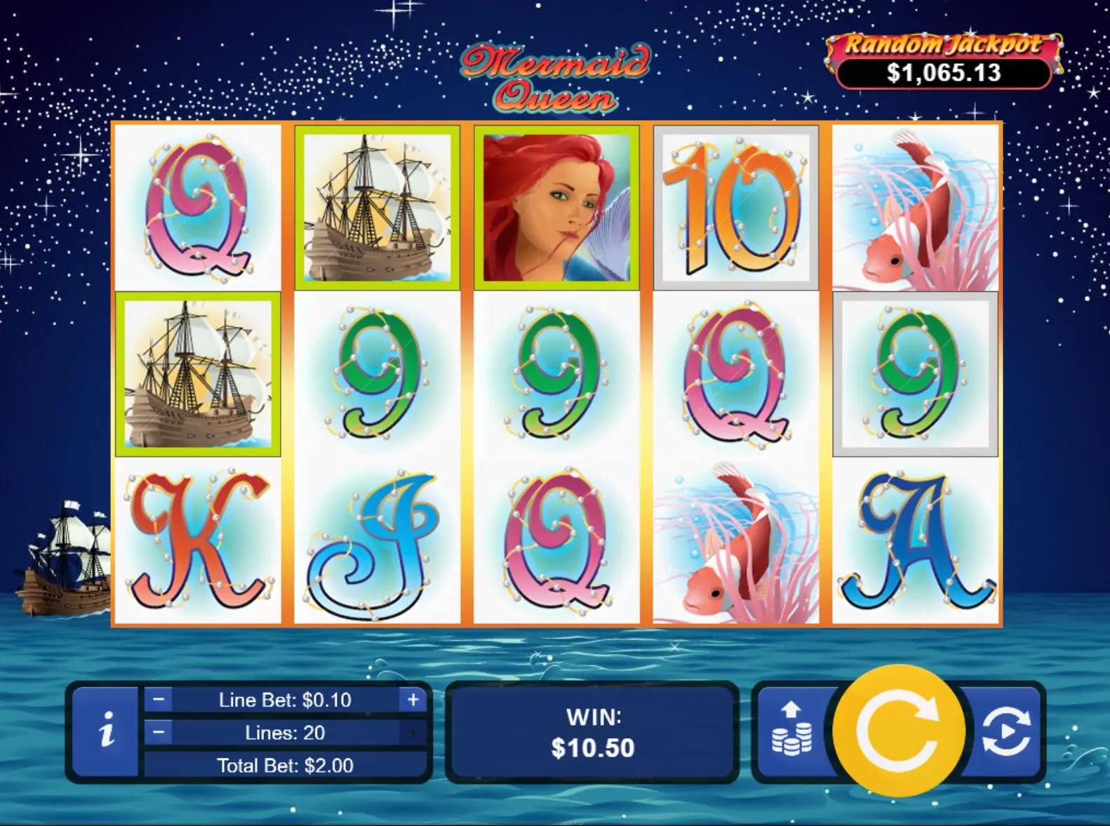 Mermaid Queen Progressive Jackpot