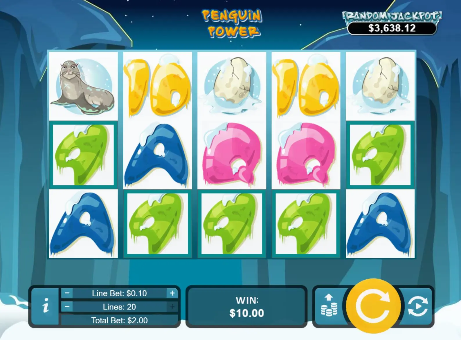 Penguin Power pay table
