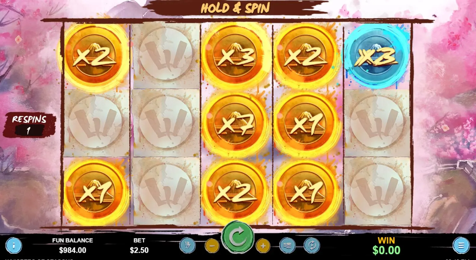 Whispers of Seasons Hold & Spin with Coin Collector