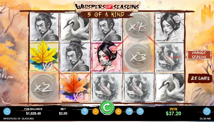 Whispers of Seasons News Autumn Multiplier Wilds