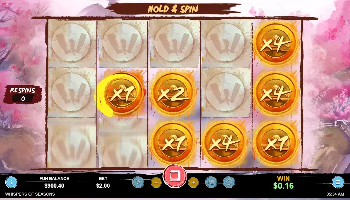Whispers of Seasons News Spring Hold & Spin with Coin Collector